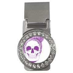 Purple Skull Bun Up Money Clip (cz) by vividaudacity