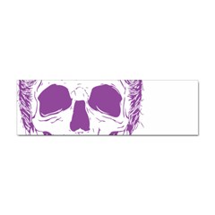 Purple Skull Bun Up Bumper Sticker 10 Pack by vividaudacity