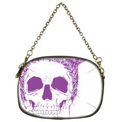 Purple Skull Bun Up Chain Purse (one Side) by vividaudacity