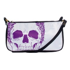 Purple Skull Bun Up Evening Bag by vividaudacity