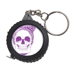 Purple Skull Bun Up Measuring Tape by vividaudacity