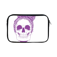 Purple Skull Bun Up Apple Ipad Mini Zippered Sleeve by vividaudacity