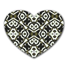 Abstract Geometric Modern Pattern  Mouse Pad (heart) by dflcprints