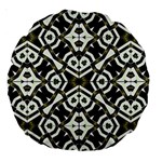 Abstract Geometric Modern Pattern  18  Premium Round Cushion  Front