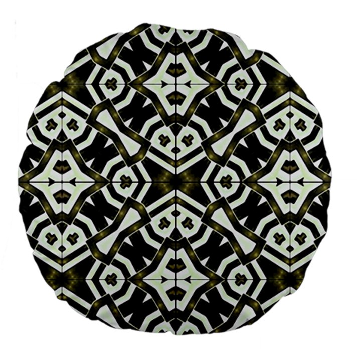 Abstract Geometric Modern Pattern  18  Premium Round Cushion 