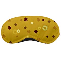 Abstract Geometric Shapes Design In Warm Tones Sleeping Mask by dflcprints