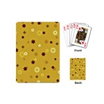 Abstract Geometric Shapes Design in Warm Tones Playing Cards (Mini) Back