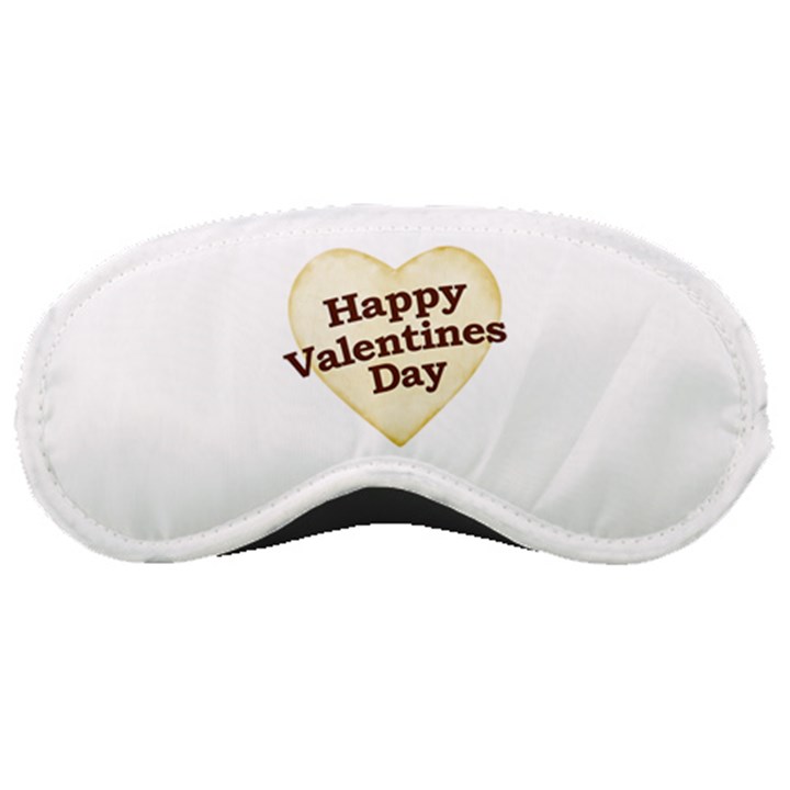 Heart Shaped Happy Valentine Day Text Design Sleeping Mask