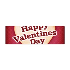 Heart Shaped Happy Valentine Day Text Design Bumper Sticker 100 Pack by dflcprints