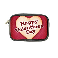 Heart Shaped Happy Valentine Day Text Design Coin Purse by dflcprints