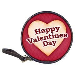 Heart Shaped Happy Valentine Day Text Design Cd Wallet by dflcprints