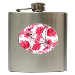 Floral Print Swirls Decorative Design Hip Flask by dflcprints