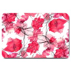 Floral Print Swirls Decorative Design Large Door Mat by dflcprints