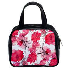 Floral Print Swirls Decorative Design Classic Handbag (two Sides) by dflcprints