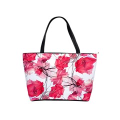 Floral Print Swirls Decorative Design Large Shoulder Bag by dflcprints