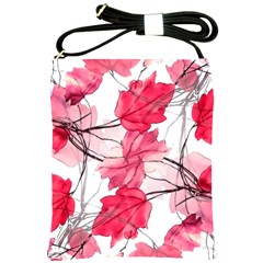 Floral Print Swirls Decorative Design Shoulder Sling Bag by dflcprints