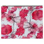 Floral Print Swirls Decorative Design Cosmetic Bag (XXXL) Front