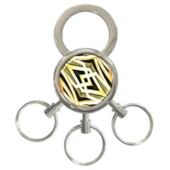 Art Print Tribal Style Pattern 3-ring Key Chain by dflcprints