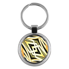 Art Print Tribal Style Pattern Key Chain (round) by dflcprints