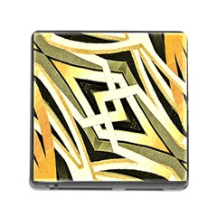 Art Print Tribal Style Pattern Memory Card Reader With Storage (square) by dflcprints