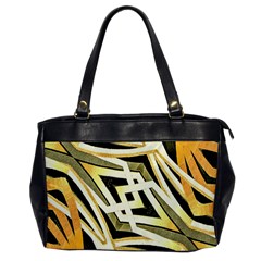 Art Print Tribal Style Pattern Oversize Office Handbag (one Side) by dflcprints