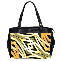 Art Print Tribal Style Pattern Oversize Office Handbag (two Sides) by dflcprints