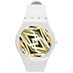 Art Print Tribal Style Pattern Plastic Sport Watch (Medium) Front