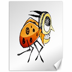 Funny Bug Running Hand Drawn Illustration Canvas 12  X 16  (unframed) by dflcprints