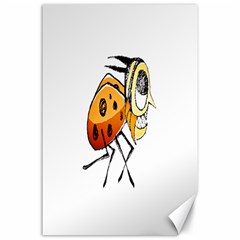 Funny Bug Running Hand Drawn Illustration Canvas 24  X 36  (unframed) by dflcprints