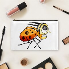 Funny Bug Running Hand Drawn Illustration Cosmetic Bag (medium) by dflcprints