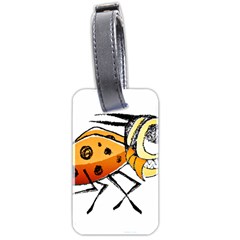 Funny Bug Running Hand Drawn Illustration Luggage Tag (two Sides) by dflcprints