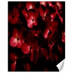 Red Flowers Bouquet In Black Background Photography Canvas 11  X 14  (unframed) by dflcprints