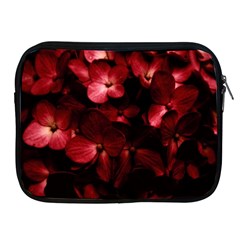 Red Flowers Bouquet In Black Background Photography Apple Ipad Zippered Sleeve by dflcprints