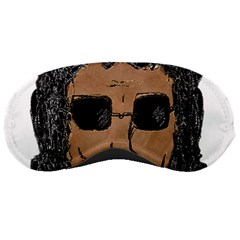 Cool Rock Star Man Drawing Sleeping Mask by dflcprints