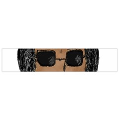 Cool Rock Star Man Drawing Flano Scarf (small) by dflcprints