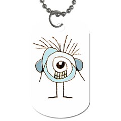 Cute Weird Caricature Illustration Dog Tag (two-sided)  by dflcprints