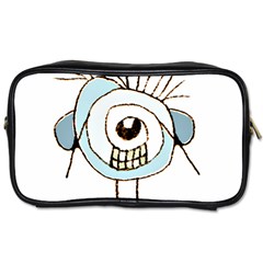 Cute Weird Caricature Illustration Travel Toiletry Bag (one Side) by dflcprints