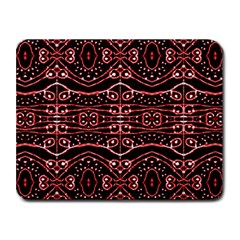 Tribal Ornate Geometric Pattern Small Mouse Pad (rectangle) by dflcprints