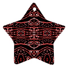 Tribal Ornate Geometric Pattern Star Ornament by dflcprints