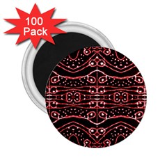 Tribal Ornate Geometric Pattern 2 25  Button Magnet (100 Pack) by dflcprints