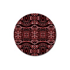 Tribal Ornate Geometric Pattern Magnet 3  (round) by dflcprints