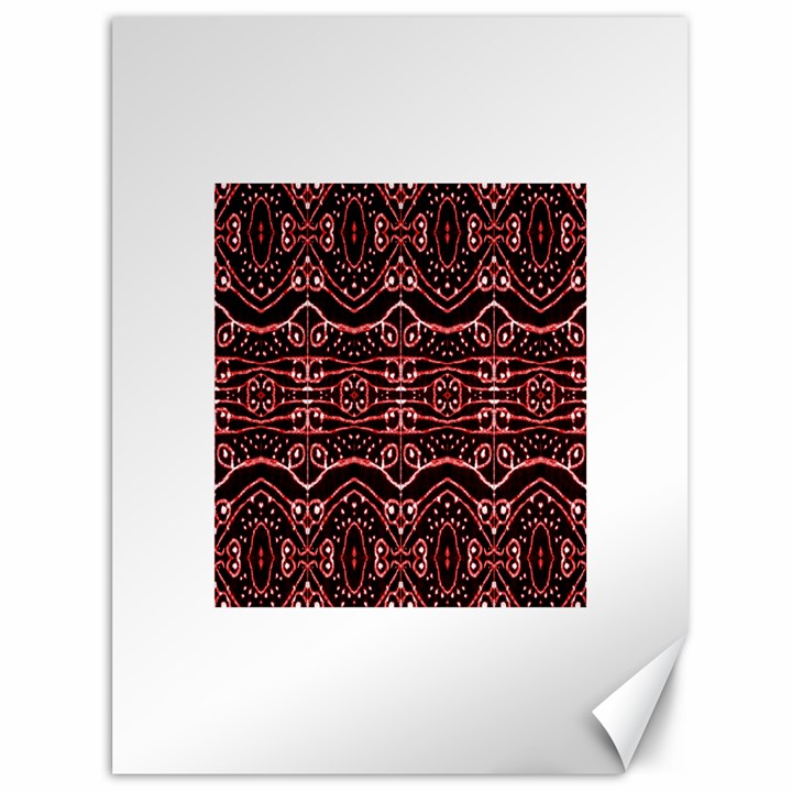 Tribal Ornate Geometric Pattern Canvas 36  x 48  (Unframed)