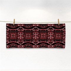 Tribal Ornate Geometric Pattern Hand Towel by dflcprints