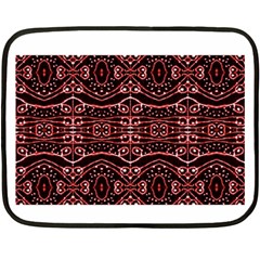 Tribal Ornate Geometric Pattern Mini Fleece Blanket (two Sided) by dflcprints