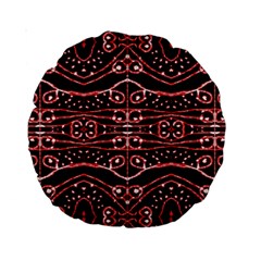 Tribal Ornate Geometric Pattern 15  Premium Round Cushion  by dflcprints