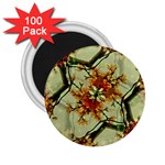 Floral Motif Print Pattern Collage 2.25  Button Magnet (100 pack) Front