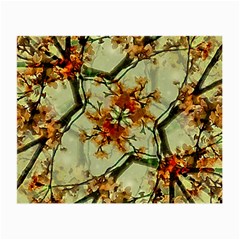 Floral Motif Print Pattern Collage Glasses Cloth (Small)