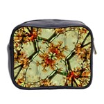 Floral Motif Print Pattern Collage Mini Travel Toiletry Bag (Two Sides) Back