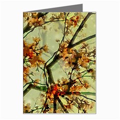 Floral Motif Print Pattern Collage Greeting Card by dflcprints