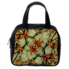 Floral Motif Print Pattern Collage Classic Handbag (one Side) by dflcprints